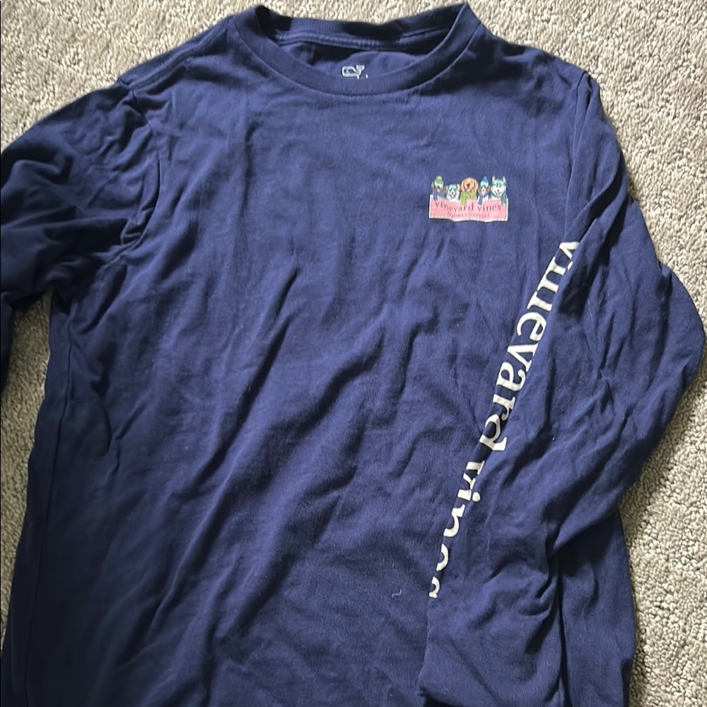 Vineyard Vines Blue Graphic Long Sleeve Tee